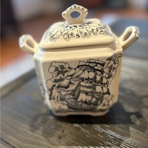 Antique Mason Tea Caddy “The Cuddy “ Ship